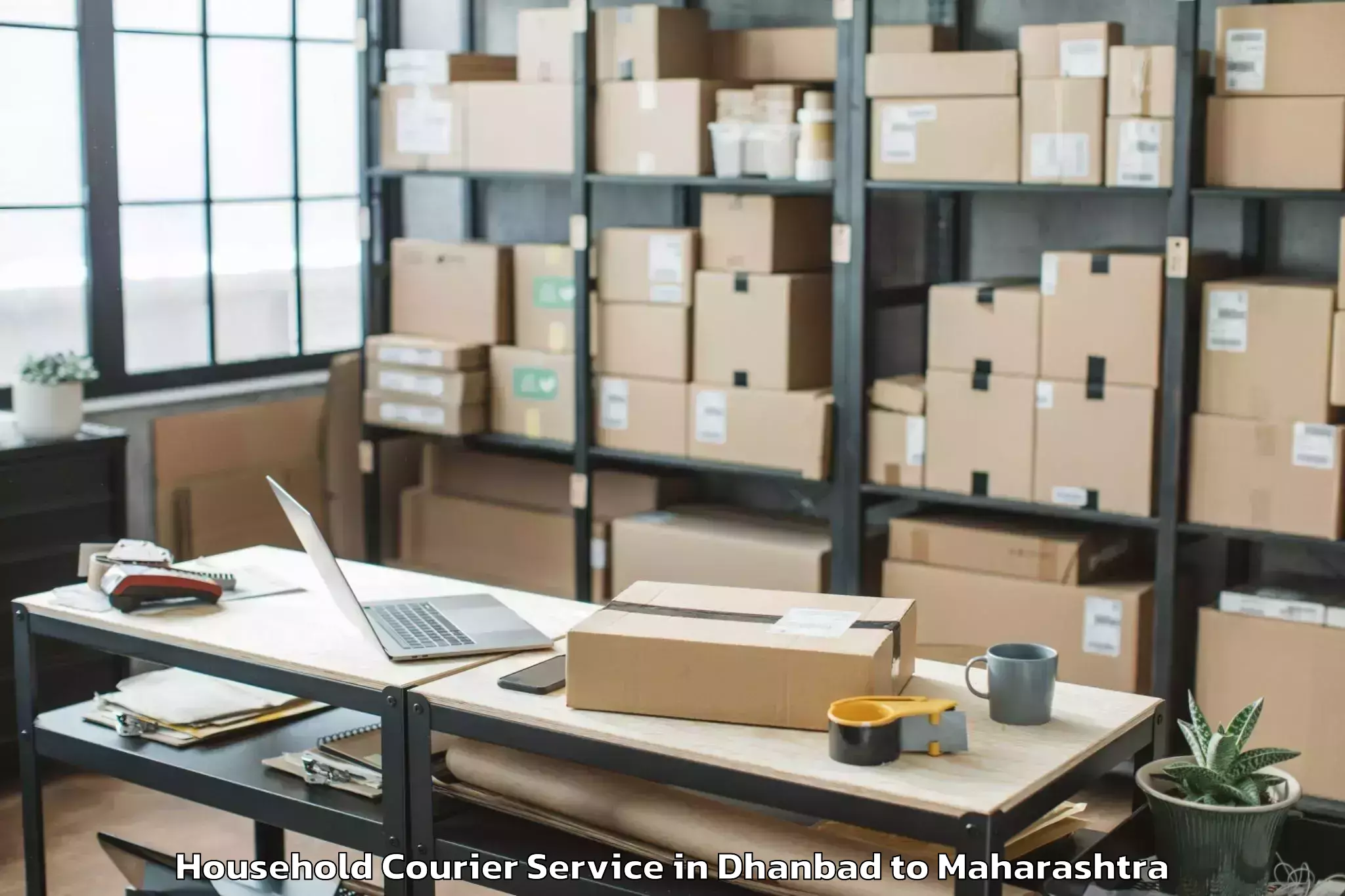 Reliable Dhanbad to Akkalkuwa Household Courier